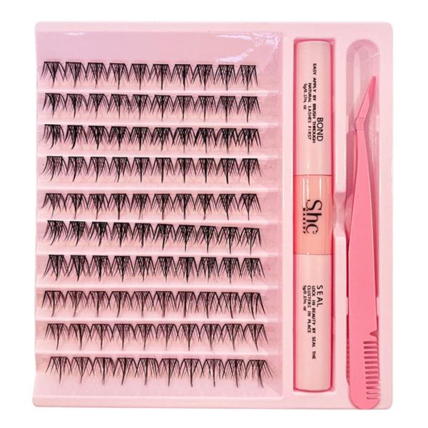 SHE MAKEUP DIY EYELASH EXTENSION SET WITH GLUE AND TOOL