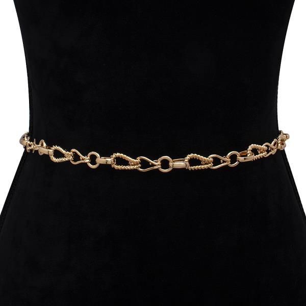 FASHION METAL SHAPE LINK HOOK BELT