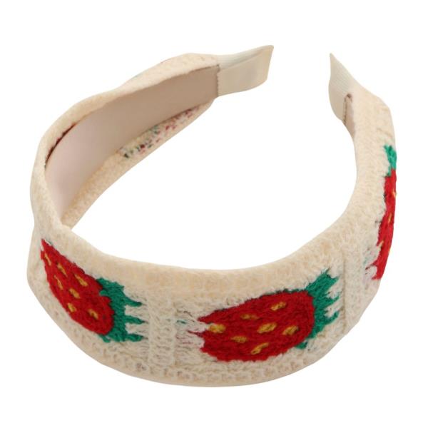 STRAWBERRY CROCHET PATTERN HEADBAND