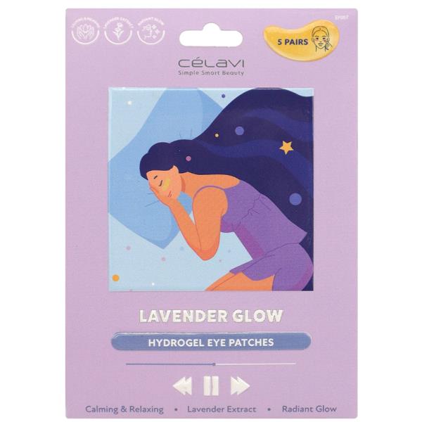 CELAVI LAVENDER GLOW HYDROGEL EYE PATCHES