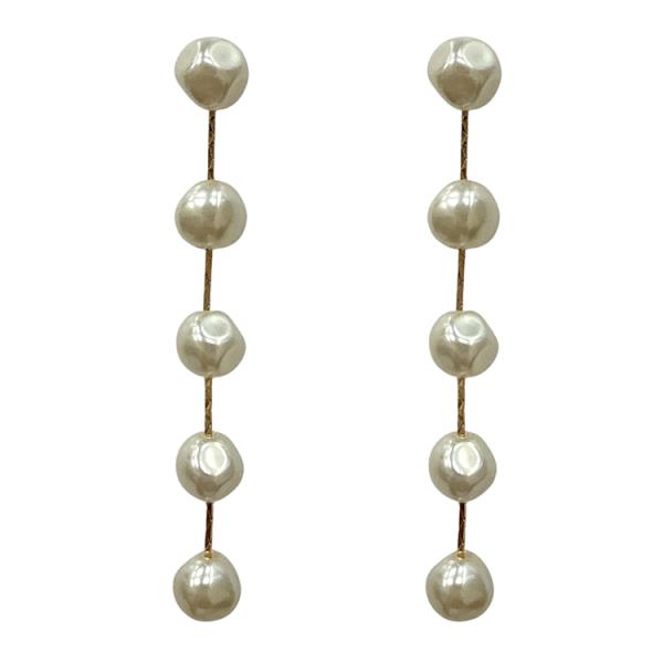 PEARL BEAD DANGLE EARRING