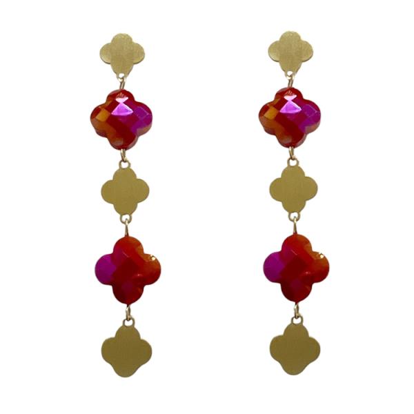 MOROCCAN SHAPE LINK DANGLE EARRING