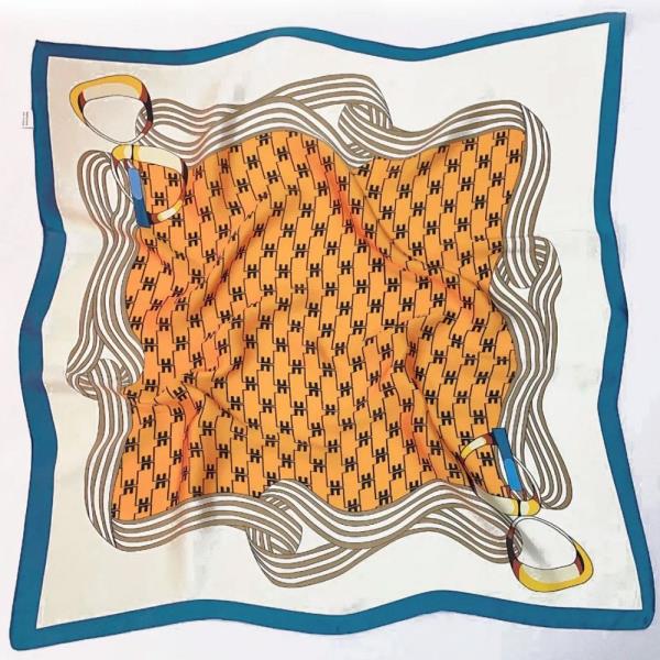 MULTI PATTERN SILKY SQUARE BANDANA NECK SCARF