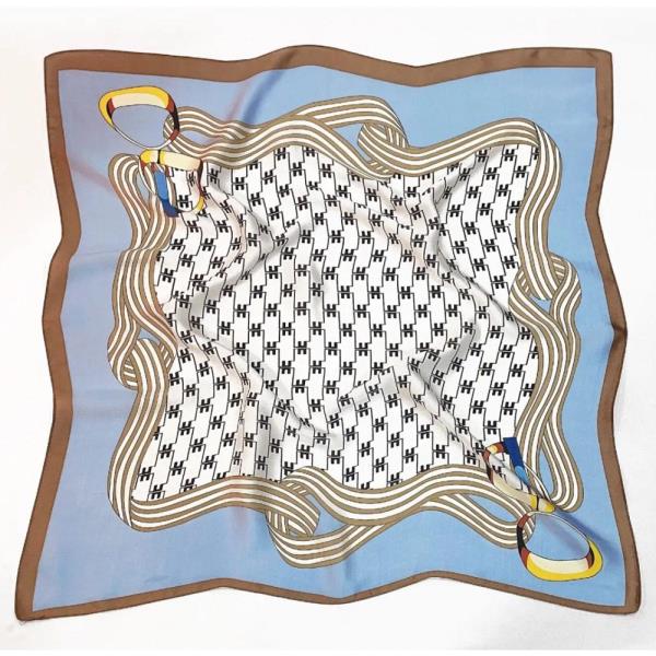 MULTI PATTERN SILKY SQUARE BANDANA NECK SCARF