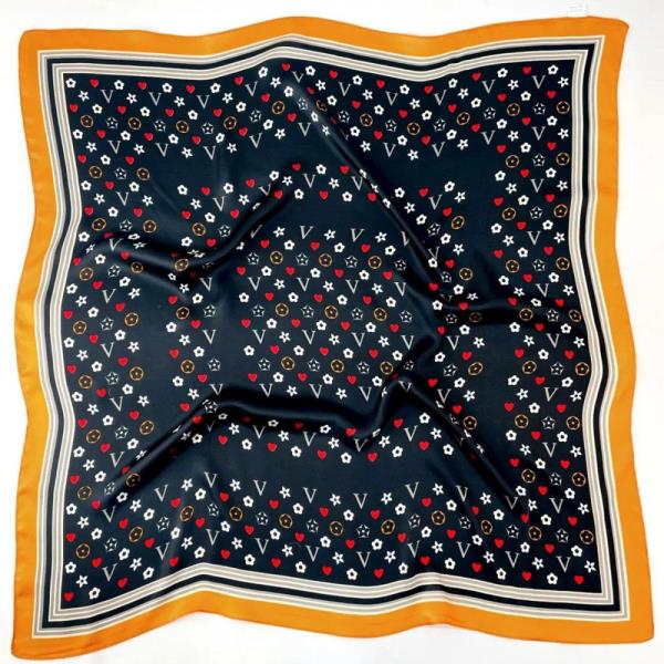 HEART STAR LETTER PATTERN SQUARE BANDANA NECK SCARF