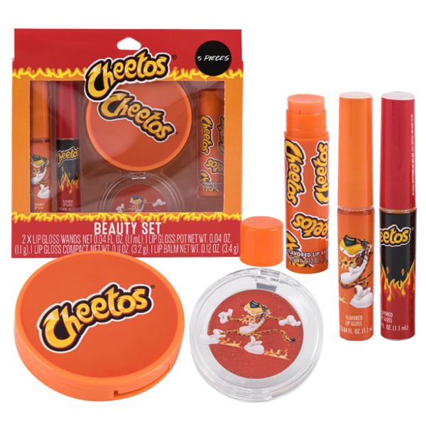 CHEETOS BEAUTY LIP GLOSS AND LIP BALM 5PC SET