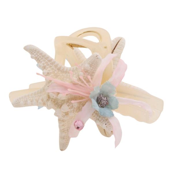 STARFISH FLOWER CLAW HAIR CLIP