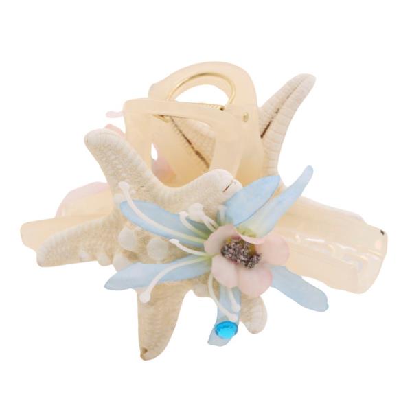 STARFISH FLOWER CLAW HAIR CLIP