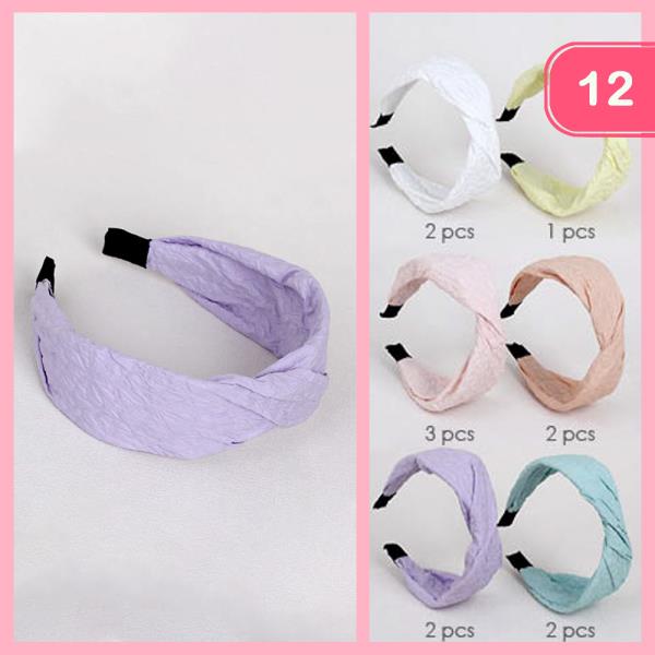 FABRIC HEADBAND  (12 UNITS)