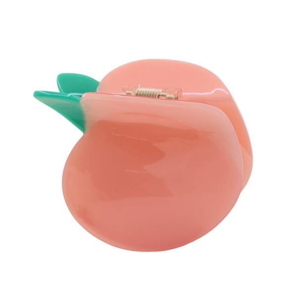 PEACH SHAPE CLAW HAIR CLIP