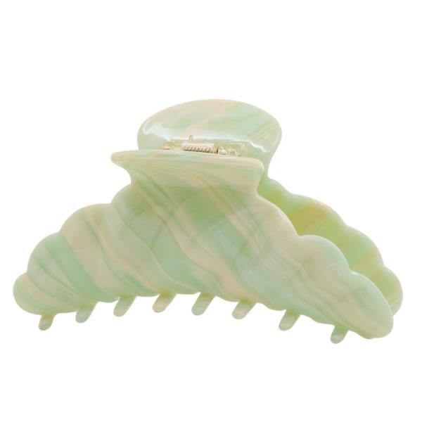 ACETATE WAVY CLAW HAIR CLIP