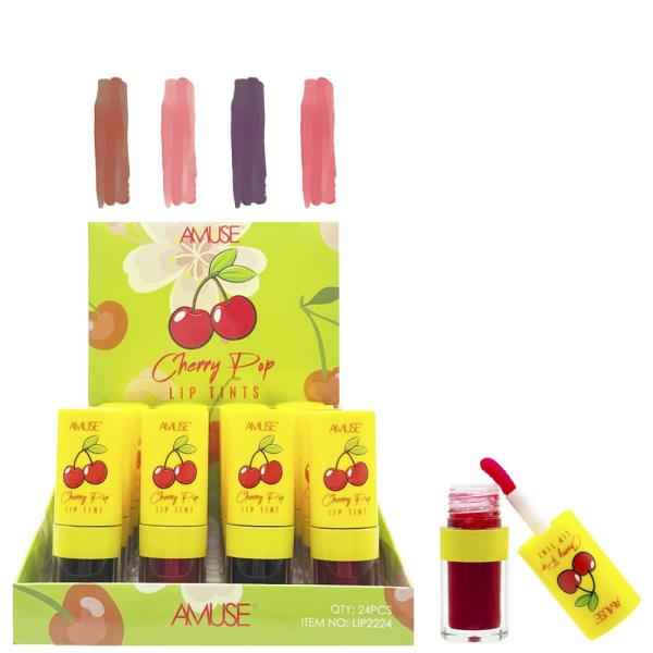 AMUSE CHERRY POP LIP TINTS (24 UNITS)