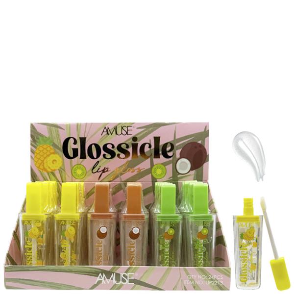 AMUSE GLOSSICLE LIP GLOSS (24 UNITS)