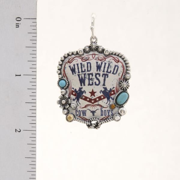 WESTERN STYLE WILD WILD WEST DANGLE EARRING