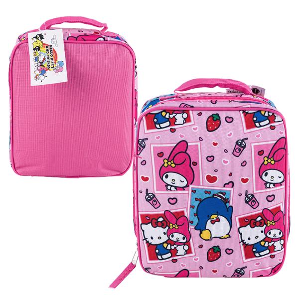 HELLO KITTY AND FRIENDS MY MELODY RECTANGULAR PINK LUNCH BAG