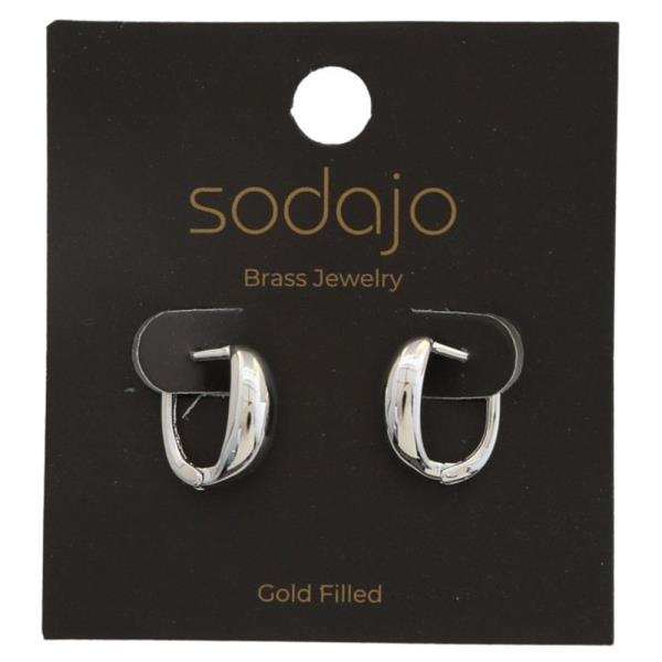 SODAJO GOLD FILLED HOOP EARRING