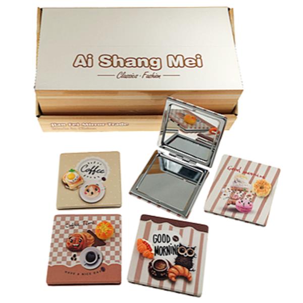 2IN1 APLANE MIRROR AND MAGNIFYING GLASS COFFEE MORNING (12 UNITS)