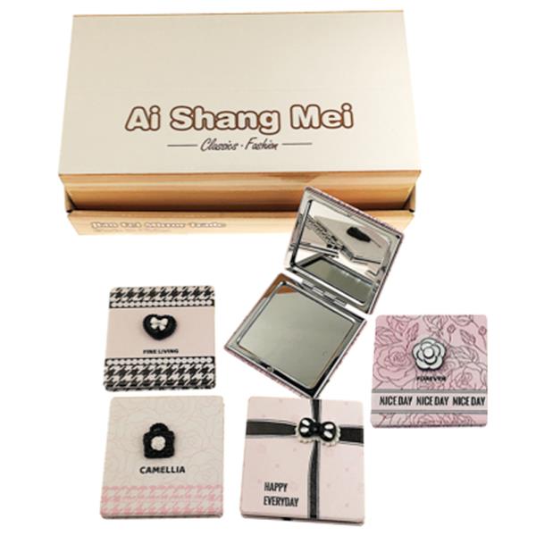 2IN1 APLANE MIRROR AND MAGNIFYING GLASS CUTE DESIGN (12 UNITS)