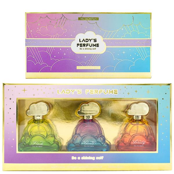 LADYS PERFUME EAU DE PARFUM NATURAL SPRAY 3PC SET