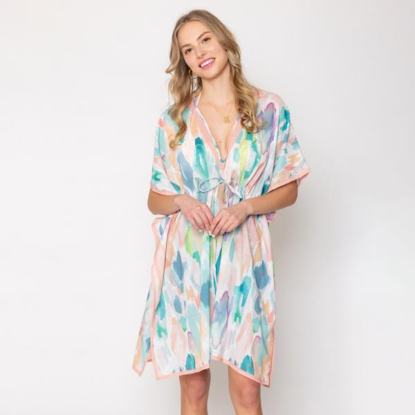 WATERCOLOR PRINT PONCHO