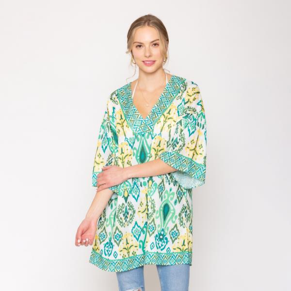 IKAT PRINT PONCHO