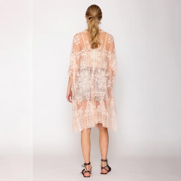 FLOWER LACE KIMONO