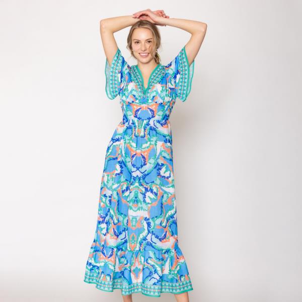 ABSTRACT PRINT DRESS