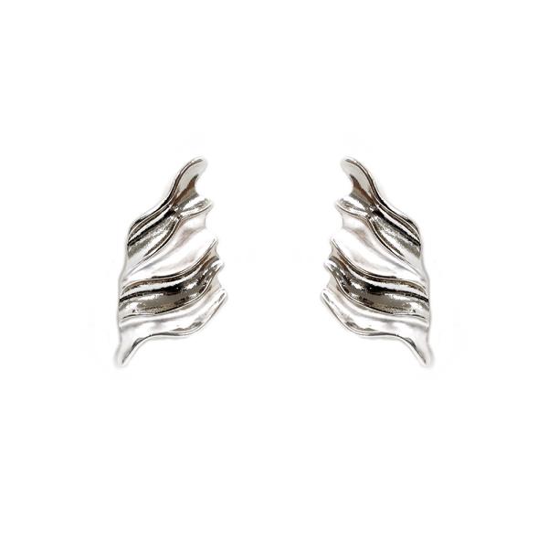 RUFFLE METAL EARRING