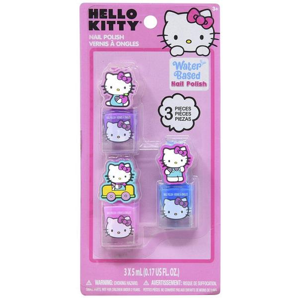 HELLO KITTY 3PC NAIL POLISH