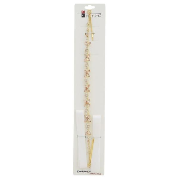 FLORAL PATTERN RHINESTONE HAIR VINE
