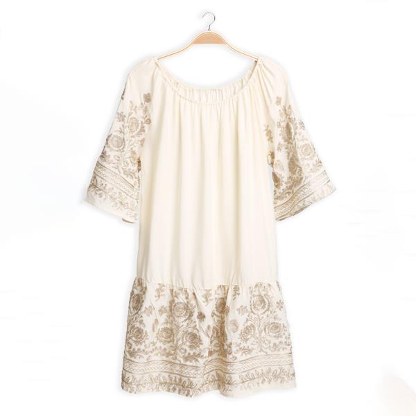 FLORAL EMBROIDERED DRESS
