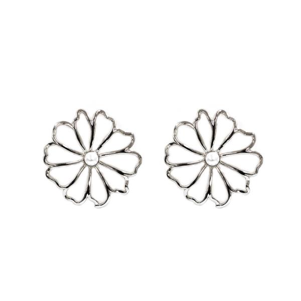 FLOWER METAL EARRING