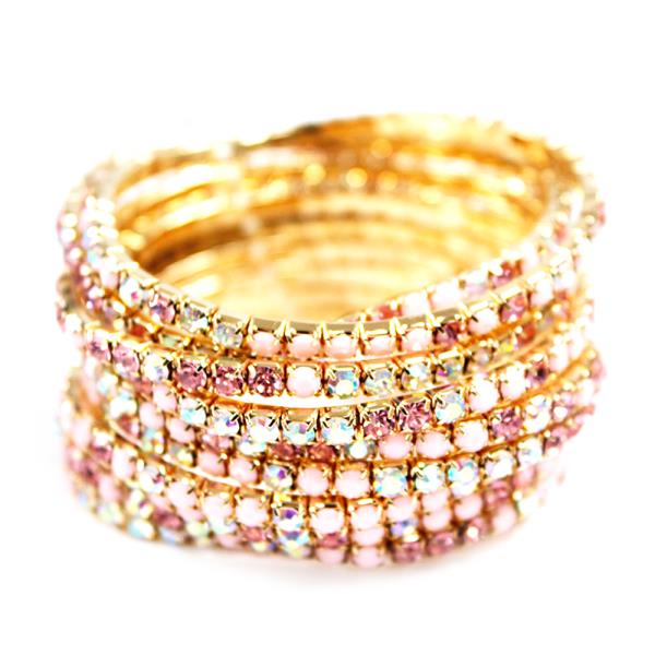 RHINESTONE BEADED BRACELET