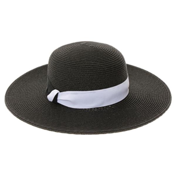 STRAW SUN HAT W/ TRIBAL BAND