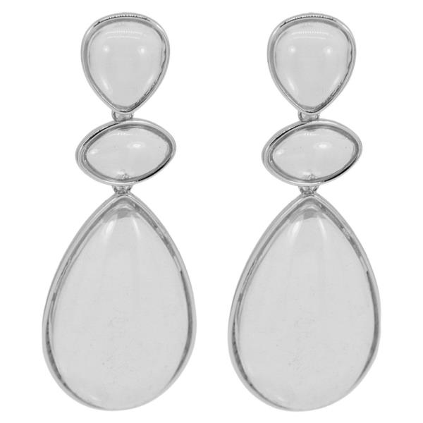 TEARDROP STONE DANGLE EARRING
