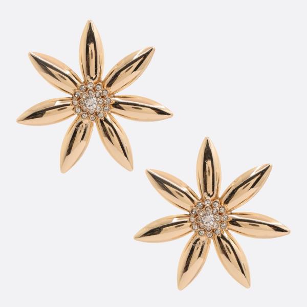 FLOWER SHAPE METAL EARRING