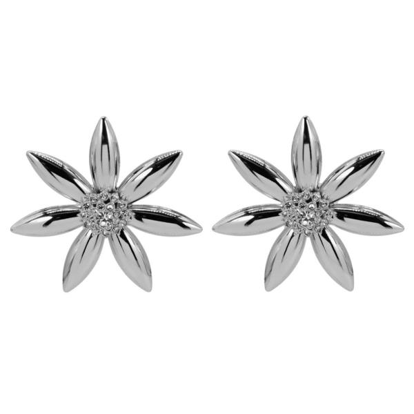 FLOWER SHAPE METAL EARRING