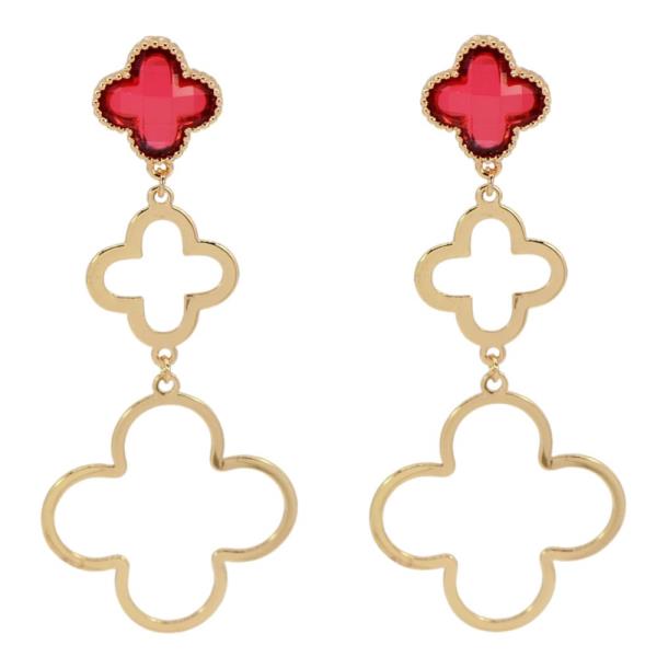 TRIPLE CLOVER DANGLE EARRING