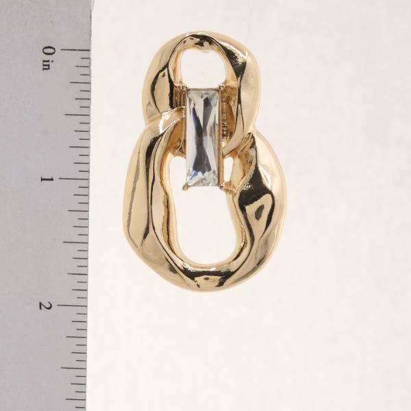 CIRCLE LINK RHINESTONE EARRING