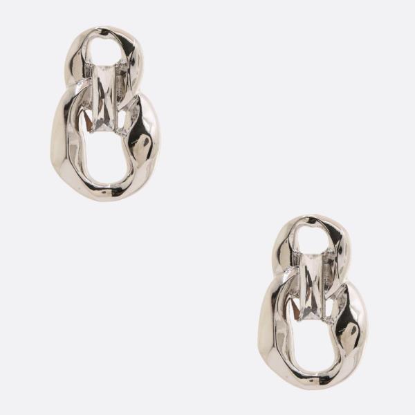 CIRCLE LINK RHINESTONE EARRING