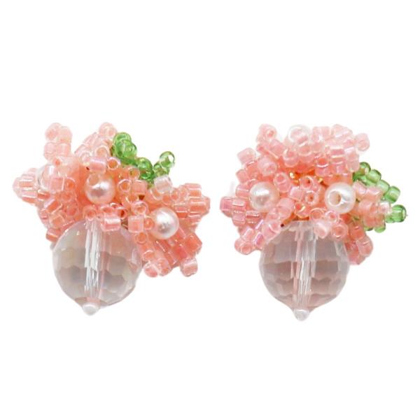 BEADED CLUSTER EARRING