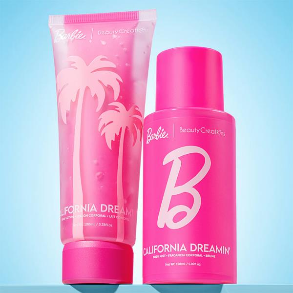 BEAUTY CREATIONS BARBIE CALIFORNIA DREAMIN BODY LOTION AND SPRAY SET