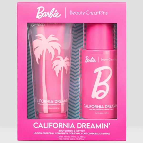 BEAUTY CREATIONS BARBIE CALIFORNIA DREAMIN BODY LOTION AND SPRAY SET