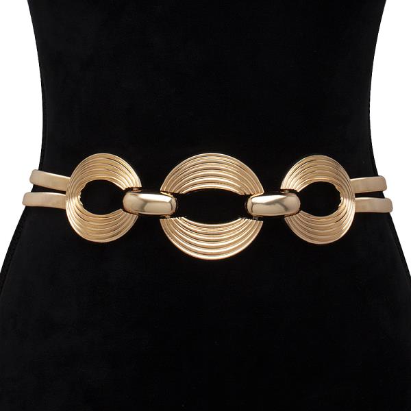 ROUND FASHION METAL ELASTIC BELT