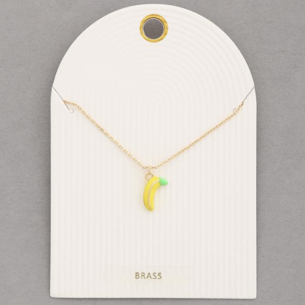 BANANA CHARM NECKLACE