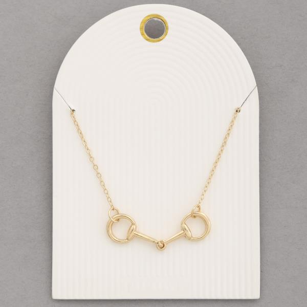 HORSEBIT METAL NECKLACE