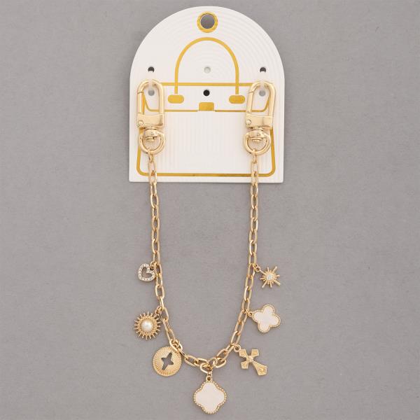 CLOVER CROSS BAG CHARMS