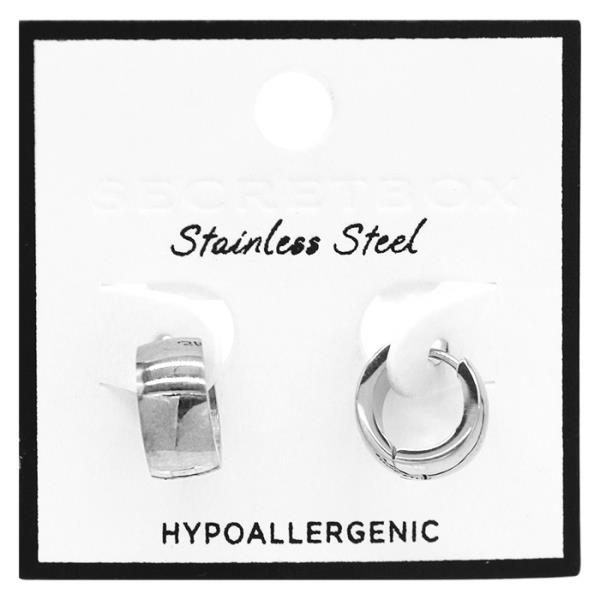 STAINLESS STEEL HYPOALLERGENIC HOOP EARRING