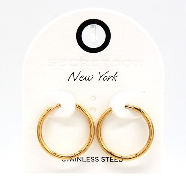 STAINLESS STEEL HOOP EARRING