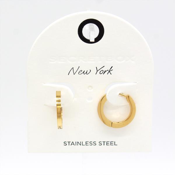 STAINLESS STEEL HOOP EARRING